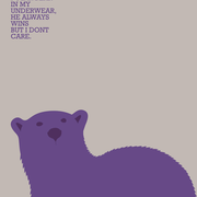 Purple Polar Bear